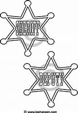Coloring Pages Sheriff Printable Badges Ages Color sketch template
