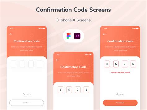 verification code screens app ui uplabs