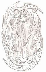 Tattoo Biomechanical Flash Metacharis Deviantart Designs sketch template