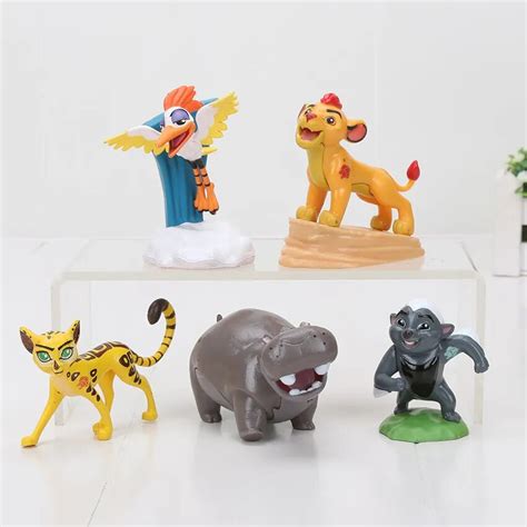 5pcs Lot Anime Toy The Lion Guard Figure Lion King Kion Bunga Beshte