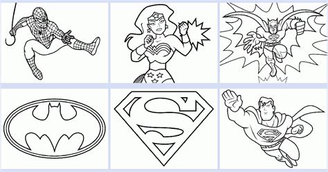 superhero coloring book coloring pages