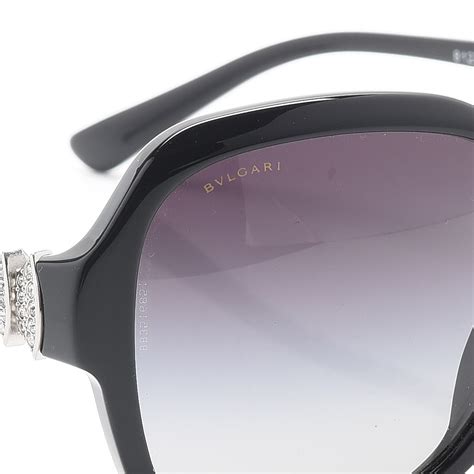 Bulgari Oversized Sunglasses 8124 B Black 258396 Fashionphile