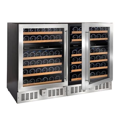 Nfinity Double S Dual Zone Wine Cellar Stainless Steel