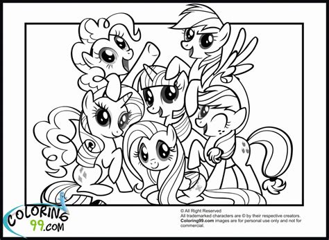 pony characters coloring clip art library