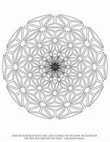 Sacred Geometry Coloring Pages Printable Geometric Getcolorings Colo Color Print Popular Library Clipart Comments sketch template
