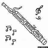 Bassoon Fagot Clipart Coloring Musical Pages Para Color Instruments Colorear Instrumentos Oboe Clip Drawing Dibujos Animated Musicales Musica Instrument Páginas sketch template