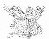 Winx Butterflix Coloring sketch template