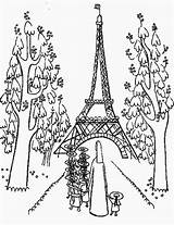 Coloring Tower Paris Pages Eiffel Printable Cathedral Drawing Easy Getcolorings Getdrawings Kids Sheets Girls Color Colorings Articles sketch template