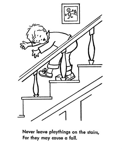 kids safety coloring pages coloring home