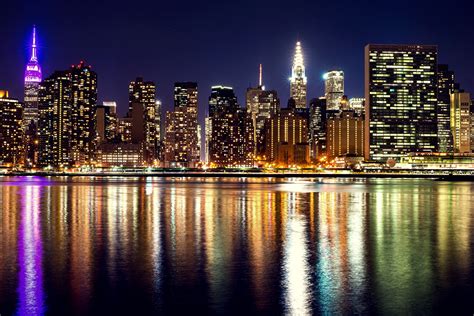 fondos de pantalla ee uu casa rascacielos ríos nueva york noche