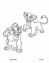 Coloring Pages Lion Kiara King Simba 2010 sketch template