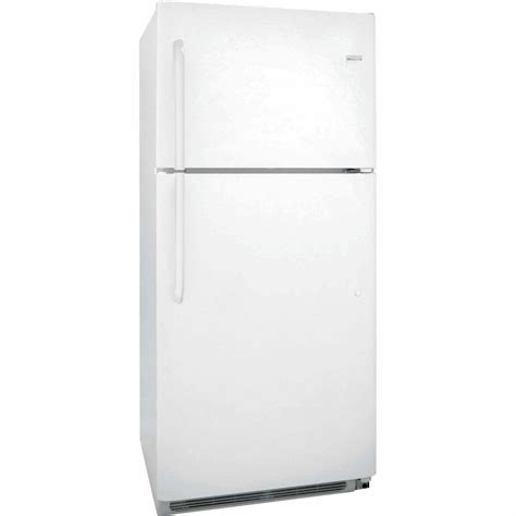frigidaire fftrqw  cu ft top freezer refrigerator white