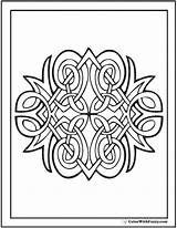 Celtic Coloring Pages Designs Diamond Colorwithfuzzy Scottish Irish Adult Knot Symbols Printable Cross Patterns Geometric Knots Sheets Crosses Colouring Fuzzy sketch template