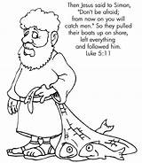 Men Fishers Bible Coloring Pages Kids Jesus Story Church Make Will Sunday Follow Stories Colouring Children Luke Crafts Come School sketch template