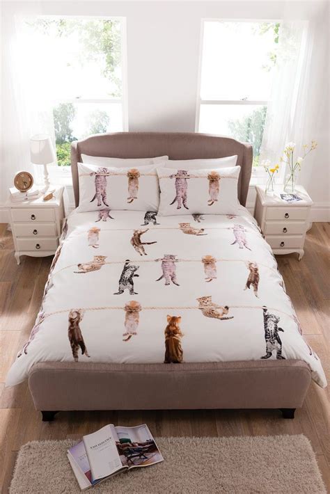 cat kitten duvet set bedding quilt cover pillow case bedroom pets