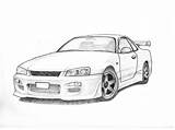 Nissan Skyline Drawing R34 Sketch 240sx Gtr Car Crime Scene Drawings Rough Draw Cars Paintingvalley Pencil Jerry Paper Graphite Grade sketch template