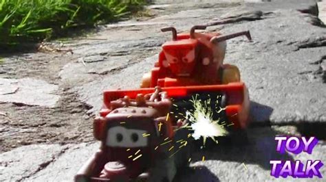 disney cars tractor tipping fun  lightning mcqueen mater pixar