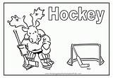 Hockey Coloring Pages Books Printable sketch template