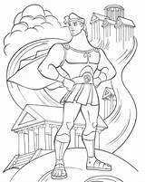 Coloring Hercules Disney Pages Popular sketch template