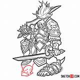 Warcraft Sketchok sketch template