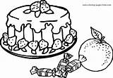 Cheesecake Coloring Pages Getdrawings sketch template