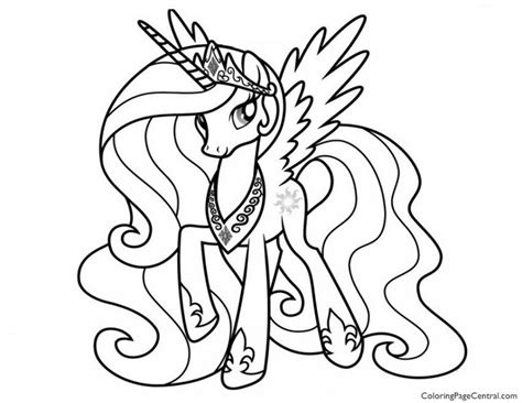 pony princess celestia  coloring page coloring
