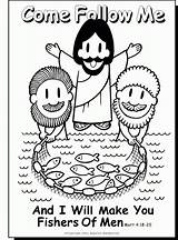 Fishers Men Bible Sunday School Coloring Pages Jesus Kids Preschool Story Lessons Crafts Activities Choose Poster Gif Verse Board sketch template