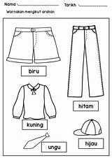 Pakaian Paud Baju Mewarna Tadika Lembar Latihan Mewarnai Bahasa Aktiviti Prasekolah Lembaran Tentang Papan Raisa sketch template