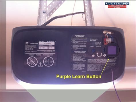garage door openers learn buttons color difference