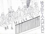 Bts Ot7 Fanart Army sketch template