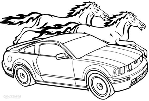 mustang coloring pages printable
