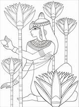 Coloring Egypte Colorare Cartouche Disegni Coloriages égyptien Pharaon Cleopatra Goblet Egyptain Egito Stencil Adultes Adulte école Egipto Artigianato égypte Dessins sketch template