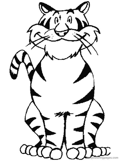 cartoon tiger coloring pages cartoon coloring pages