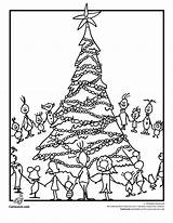 Whoville Coloring Grinch Pages Christmas Tree Characters Who Stole Printable Cartoon Drawing Pine Longleaf Jr Party Kids Woo Activities Printables sketch template