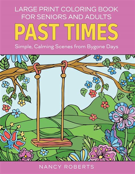 buy large print coloring book  seniors  adults  times