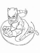 Catwoman Coloring Pages Printable sketch template