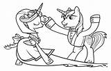 Coloring Pages Princess Cadence Coloring4free Cartoons Printable Shining Armor Pony Little sketch template