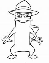 Coloring Ferb Phineas Pages Perry Agent Platypus Pumpkin Color Birthday Spookley Party Square Colouring Printable Print Library Birthdays Draw Clipart sketch template