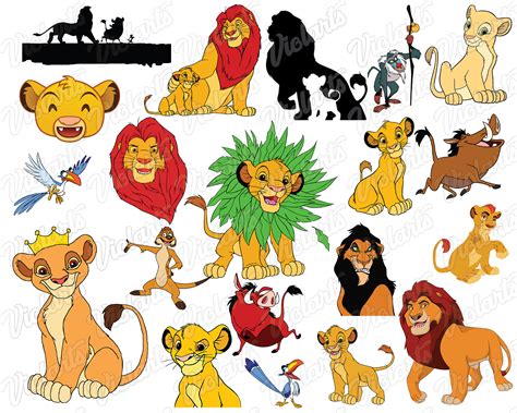 lion king svg lion king cutfiles svg dxf eps png files etsy