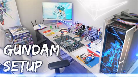 ultimate gundam pc desk setup youtube