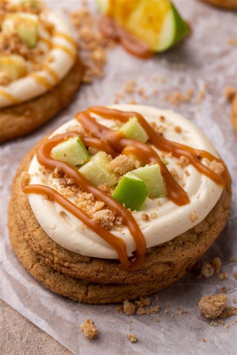 caramel apple cookies crumbl copycat lifestyle   foodie