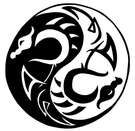 yin yangs art drawings tribal tattoos drawings