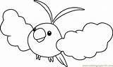 Swablu Coloringpages101 Pokémon sketch template