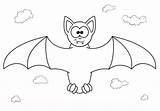 Pipistrello Animali sketch template