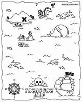 Treasure Map Coloring Pages Clipart Print Kids Colouring Library Pdf Gif sketch template