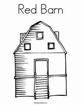 Barn Coloring Red Coop Chicken Farm Favorites Login Add Twistynoodle sketch template