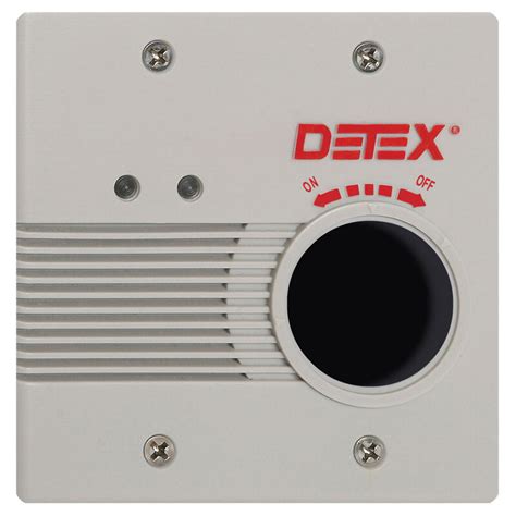 detex eax  gray eax  series wall mount flush mount acdc powered alarm ea  warning