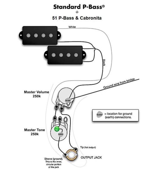 vintage p bass wiring diagram