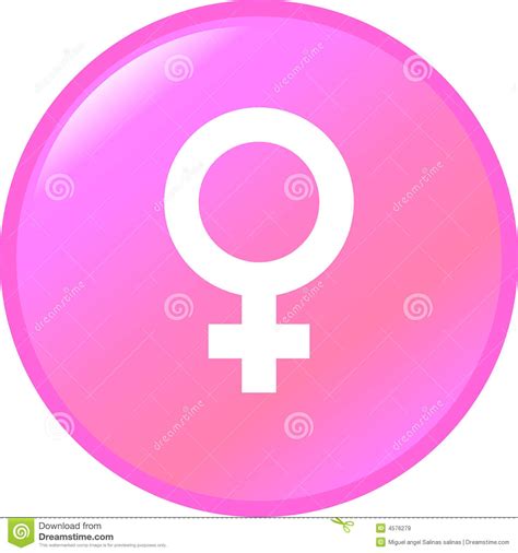 female gender symbol vector button royalty free stock images image