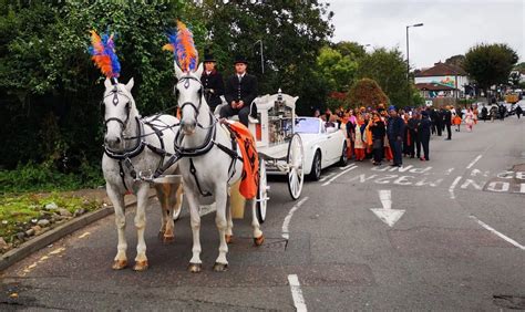 spectacular funeral procession  sikh leader  pictures bristol
